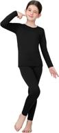 warm and cozy: lapasa girls thermal underwear set - winter base layer with fleece lining (thermoflux g03/heatgen g15) логотип