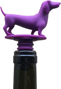 img 1 attached to 🌭 Dachshund Wine Accessory: Wiener Dog Wine Stopper - Silicone, Reusable & Perfect Gift!