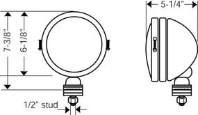 img 1 attached to Enhanced SEO: KC HiLiTES 1238 Daylighter Black 100w Single Spot Beam Light with Cover