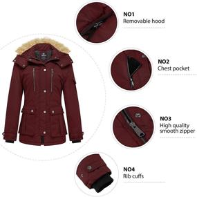 img 2 attached to Wantdo Womens Thickened Removable X Large Women's Clothing for Coats, Jackets & Vests