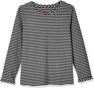 👚 trendy girls' striped sleeve jersey for stylish tops, tees & blouses logo