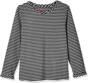img 1 attached to 👚 Trendy Girls' Striped Sleeve Jersey for Stylish Tops, Tees & Blouses