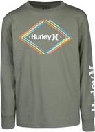 hurley sleeve graphic t shirt birch boys' clothing in tops, tees & shirts logo
