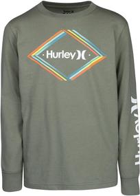 img 3 attached to Hurley Sleeve Graphic T Shirt Birch Boys' Clothing in Tops, Tees & Shirts