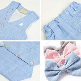 img 2 attached to Cotton Linen Sleeveless Outfit: Stylish Boys' Clothing for Suits & Sport Coats