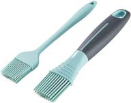 🔥 set of 2 caperci silicone basting pastry brushes - ideal for baking, bbq, grill, kitchen cooking & desserts, food grade & dishwasher safe logo
