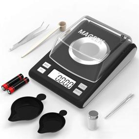 img 4 attached to 📏 High-Precision Milligram Scale: Maxus Reloading Scale 50g x 0.001g for Accurate Measurements - Includes Calibration Weights, Tweezer, Trays, 6 Unit Conversion, and Bright LCD Display (Battery Included)