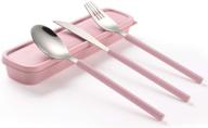 🏕️ arderlive pink outdoor flatware for travel camping logo