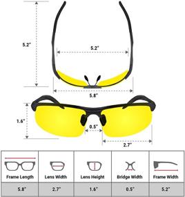 img 2 attached to BLUPOND Night Driving Glasses - Men's & Women's HD Yellow Vision for Optimal Clarity - Knight Visor