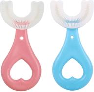 🦷 mabro kids u-shaped whole mouth teeth brush with silicone bristles to massage gums and provide all-round cleaning for ages 2-6 years logo