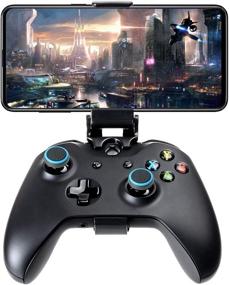 img 3 attached to 📱 Convenient Foldable Mobile Phone Holder for Xbox One/S Controllers (2-Pack, Black)