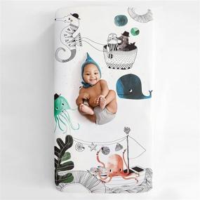 img 4 attached to 🛏️ Rookie Humans Cotton Sateen Fitted Kids' Home Store: Nursery Bedding Bliss