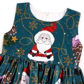 img 1 attached to 👗 Cichic Girls Christmas Dresses: Festive Halloween & Christmas Party Dress for 2-9 Years Toddler Girls