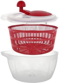 img 2 attached to 🥗 Efficient and Convenient Vegetable and Salad Spinner with Pouring Spout - Westmark Germany (Red/Clear)