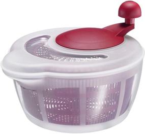 img 4 attached to 🥗 Efficient and Convenient Vegetable and Salad Spinner with Pouring Spout - Westmark Germany (Red/Clear)