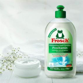 img 3 attached to 🌿 Frosch Natural Unscented Sensitive Provitamin Dish Soap: Vegan and Free From Harsh Chemicals - 500ml (Pack of 2)