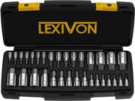 🔧 lexivon master hex bit socket set - premium s2 alloy steel | complete 32-piece sae & metric set | enhanced storage case (lx-144) logo
