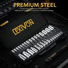 img 3 attached to 🔧 LEXIVON Master HEX Bit Socket Set - Premium S2 Alloy Steel | Complete 32-Piece SAE & Metric Set | Enhanced Storage Case (LX-144)