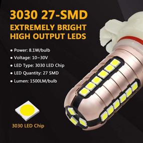 img 3 attached to Phinlion Lumens Bright 27 SMD Replacement Motorcycle & Powersports