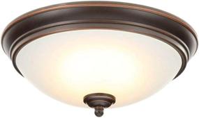 img 4 attached to Enhanced Efficiency: Introducing the New Commercial 🌟 Electric Oil Rubbed Bronze LED Energy Star Flushmount 697388