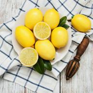 🍋 бомаролан набор искусственных лимонов из 24 штук с пластиковыми фальшивыми ломтиками - реалистичные модели фруктов, яркие поддельные желтые лимоны для фруктовых бокалов, домашних кухонных столов, шкафов, украшения вечеринок, реквизита для фотографий. логотип