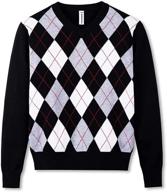 boboyoyo sweater pullover argyly cotton boys' clothing logo