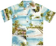 👕 stylish and comfortable: rjc paradise island rayon shirt for boys' clothing logo