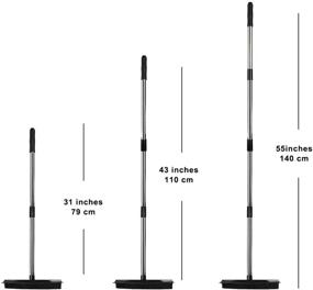 img 3 attached to 🐾 Многоповерхностная резиновая метла для сбора шерсти домашних животных с пластиковым резинкой - идеальное средство для уборки ковров и полов, удаления шерсти собак и любых поверхностей