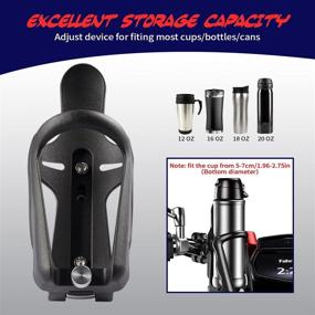 img 2 attached to Bike Cup Holder with 360° Rotation - Upgraded Expandable Design for Bicycle, Motorcycle, ATV, Stroller, Wheelchair