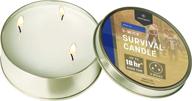🕯️ stansport 18-hour survival candle with triple wicks logo