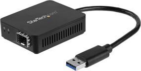 img 2 attached to 🔌 StarTech.com USB 3.0 to Fiber Optic Converter - Compact USB to SFP Adapter - USB to Gigabit Network Adapter - USB 3.0 Fiber Adapter, Compatible with Multi-Mode (MMF) and Single-Mode Fiber (SMF) - US1GA30SFP