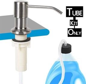 img 3 attached to 💦 Convenient Sink Soap Dispenser Extension Tube Kit - 47" with Check Valve: Say Goodbye to Constant Refills!