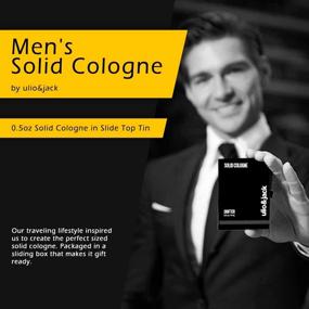 img 1 attached to 🌿 Ulio&Jack Men's Solid Cologne: Masculine Scent with Peppermint Twist - Nourish Skin, Smell Great On-The-Go - 0.5oz