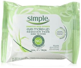 img 2 attached to 👀 Simple Sensitive Skin Experts Eye Makeup Remover Pads - Pack of 6, 30 Pads Each, Ideal for Sensitive Skin