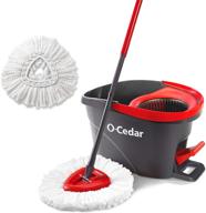 🧹 o-cedar easywring microfiber spin mop & bucket floor cleaning system with bonus refill - efficient and convenient cleaning solution logo