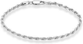 img 4 attached to Miabella Sterling Italian Diamond Cut Bracelet Girls' Jewelry