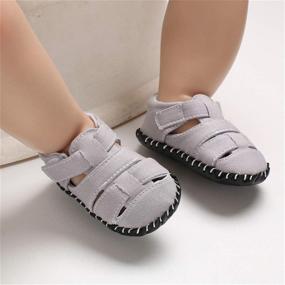 img 3 attached to ENERCAKE Toddler Sandals: Stylish Footwear for Newborn Boys' Walkers