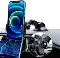 🚗 moutik car phone holder mount: easy one touch 4 air vent universal car mount phone holder for iphone, samsung, moto, huawei, nokia, lg, and more! logo