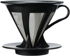 img 4 attached to ☕️ Hario Cafeor нержавеющая сталь Mesh Coffee Dripper Размер 02 Черный: инструмент для заваривания, меняющий правила игры