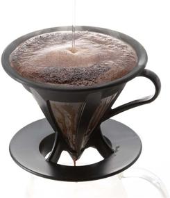 img 1 attached to ☕️ Hario Cafeor нержавеющая сталь Mesh Coffee Dripper Размер 02 Черный: инструмент для заваривания, меняющий правила игры