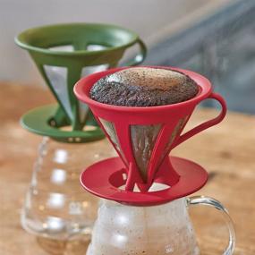 img 2 attached to ☕️ Hario Cafeor нержавеющая сталь Mesh Coffee Dripper Размер 02 Черный: инструмент для заваривания, меняющий правила игры