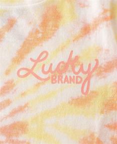 img 1 attached to 🌈 Lively & Trendy: Lucky Brand Girls' Short Sleeve Tie Dye Tee"