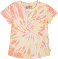 🌈 lively & trendy: lucky brand girls' short sleeve tie dye tee" logo