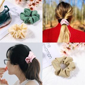 img 3 attached to Premium Hair Scrunchies - 12 Pcs Large Size | Perfect Hair Accessories for Women and Girls | Great Holiday Gift