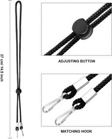 img 3 attached to 🌈 Multicolor Adjustable Lanyard with Pressure Extension