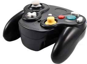 img 1 attached to Veanic Wireless Gamecube Controller Gamepad Gaming Joystick 2.4G with Receiver for Nintendo Gamecube and Wii (Black)