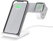 facever 2 in 1 wireless charger stand dock fast qi phone iwatch charging station compatible for apple watch series 1 2 3 4 5 iphone 11 pro max x xs xr 8 8 plus samsung s9 s10 logo
