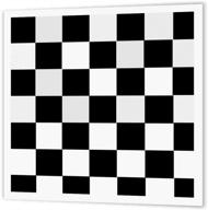 3drose ht_44676_3 checkered squares art iron transfer logo