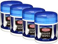 weiman 20ct silver wipes (pack of 4): quick and easy silver cleaning solution logo