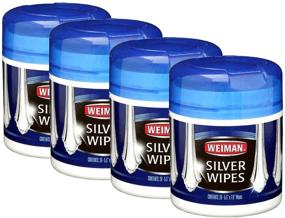 img 1 attached to Weiman 20CT Silver Wipes (Pack of 4): Quick and Easy Silver Cleaning Solution